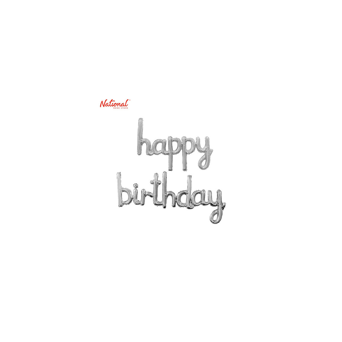 Balloon Foil Script Happy Birthday Set