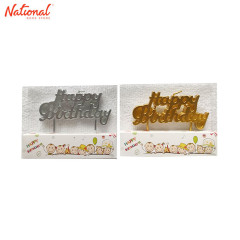 Cake Candle Special Icon Happy Birthday Assorted Colors