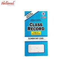 Class Record Elementary K12