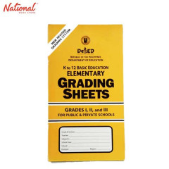 Grading Sheets Elementary 1-3 K12