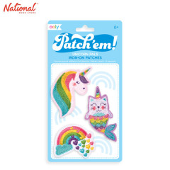 Ooly Patch 'Em : Unicorn Pals Set Of 3 Iron-On Patches...