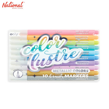 Ooly Color Lustre Metallic Brush Markers 10 Piece Set 130-064