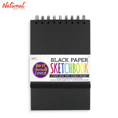Ooly Diy Cover Sketch Pad - Black Paper 5 X 7.5 Inches...