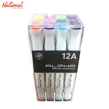 Alpha Brush Marker 12 Colors Set 116001