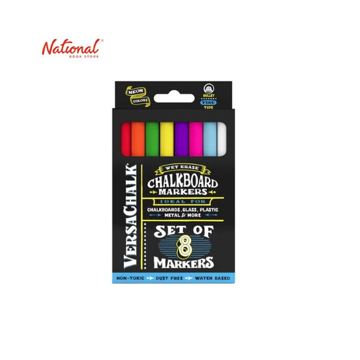 Versachalk Neon Liquid Chalk Markers Set of 8 (Fine)