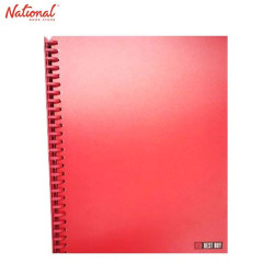 BEST BUY CLEARBOOK REFILLABLE SHORT RD 20SHEETS 23HOLES RED
