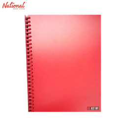 BEST BUY CLEARBOOK REFILLABLE LONG RED 20 SHEETS 27 HOLES...