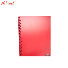 BEST BUY CLEARBOOK REFILLABLE LONG RED 20 SHEETS 27 HOLES RED