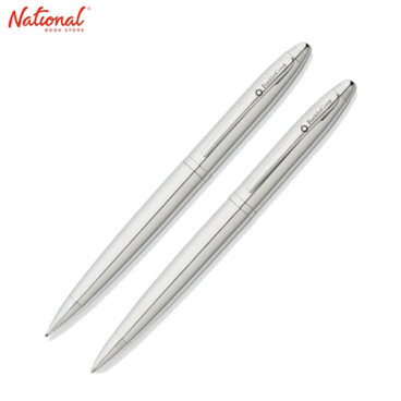 Franklin Covey Lexington Fine Ballpoint Pen and Pencil Set Chrome FFC0011-2