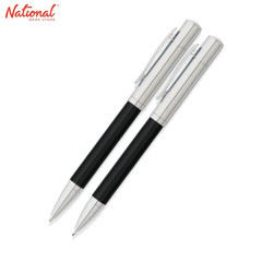 Franklin Covey Greenwich Fine Ballpoint Pen Tuxedo Black Lacquer with Chrome Appointments FFC0021-4