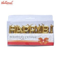 Cake Candle Gold Happy Birthday Set Special