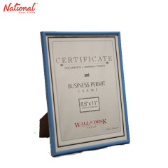 Colin Certificate Frame 8.5 inches x 11 inches LT Blue