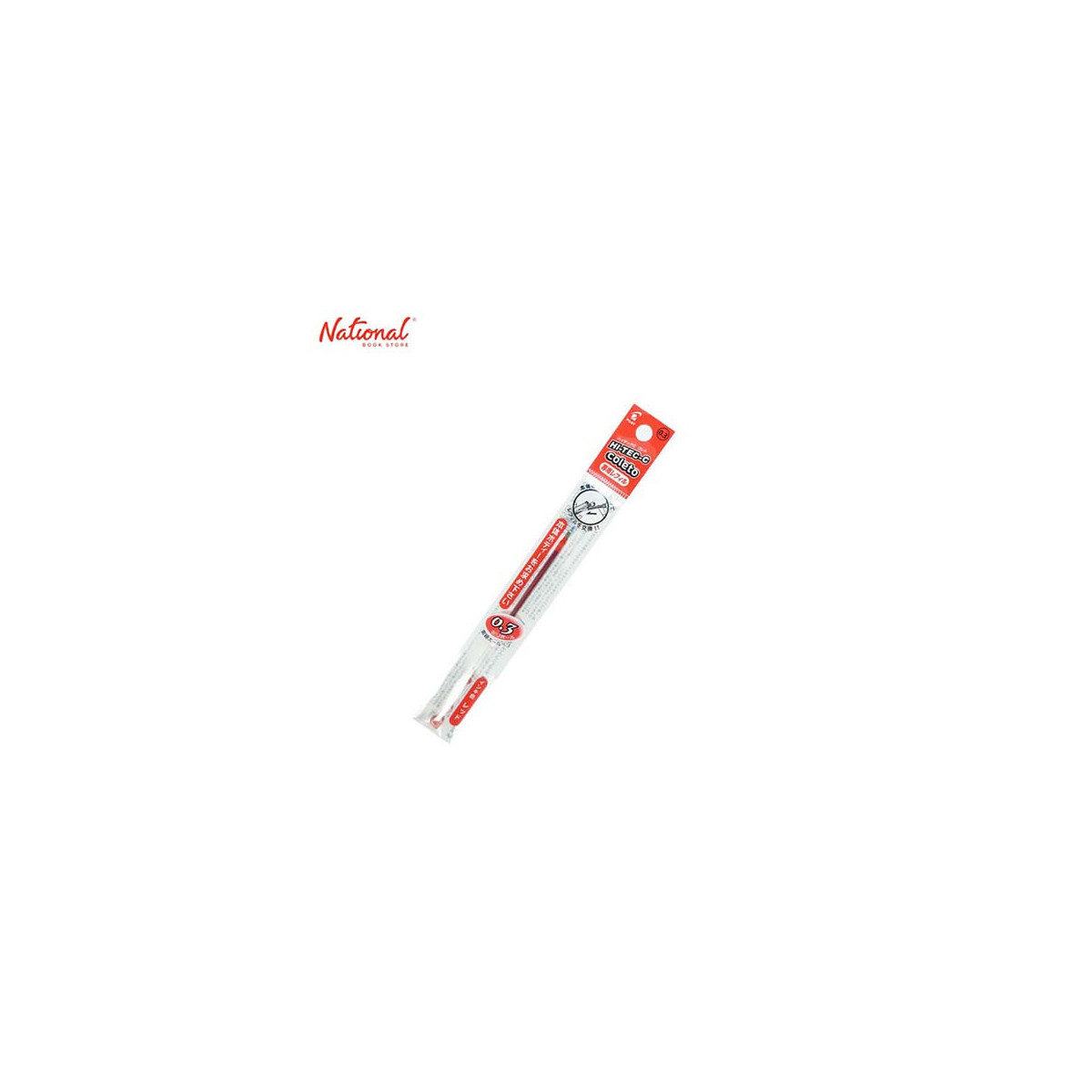 PILOT BALLPOINT PEN INK REFILL LHKRF-10C3 BLK 0.3MM, RED