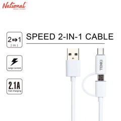 TENKI Cable TC20 2 in 1 Lightning/Micro White
