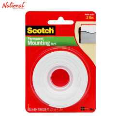 Scotch Double-Sided Tape Mount Permanent Holds Up to 2lbs...