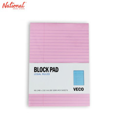 Veco Block Pad Pink A5 400 sheets Paper