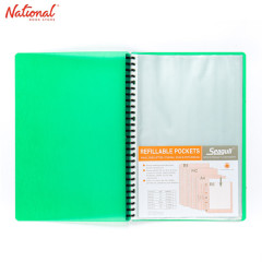 Seagull Clearbook Refillable 8823 Short 20Sheets Green