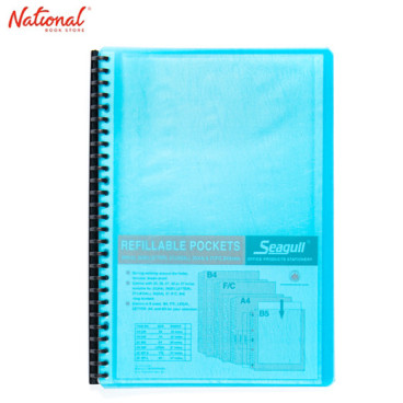 Seagull Clearbook Refillable 8823 Short 20Sheets Blue