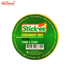 Stick-ee Adhesive Tape S-Roll Yellowish 12mm x 25 yards