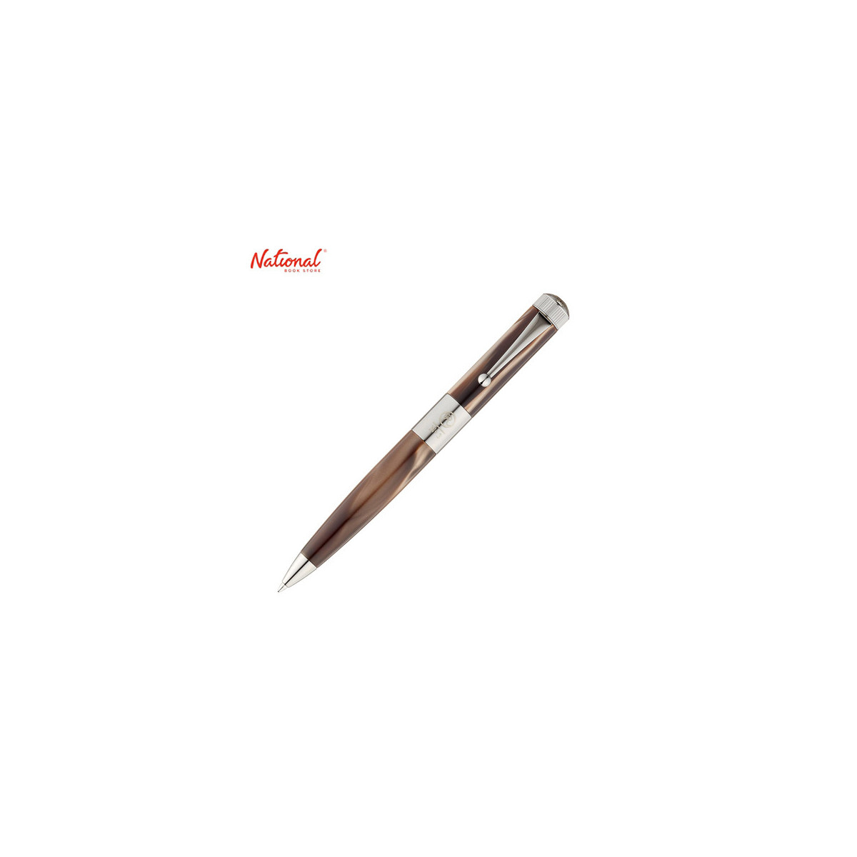Itoya Romeo No.3 Ballpoint Pen Brass Wide Brown Barrel R122 (Ballpen)