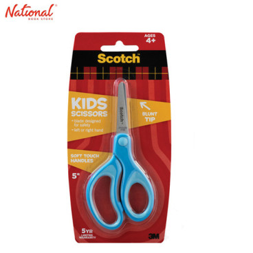 Scotch Kiddie Scissors Soft Grip Blunt Tip Mixed Blue 5 Inches 1442B