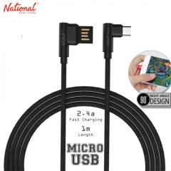 Golf Micro Usb Cable Gc-48 For Android Elbow Type Fabric Braided