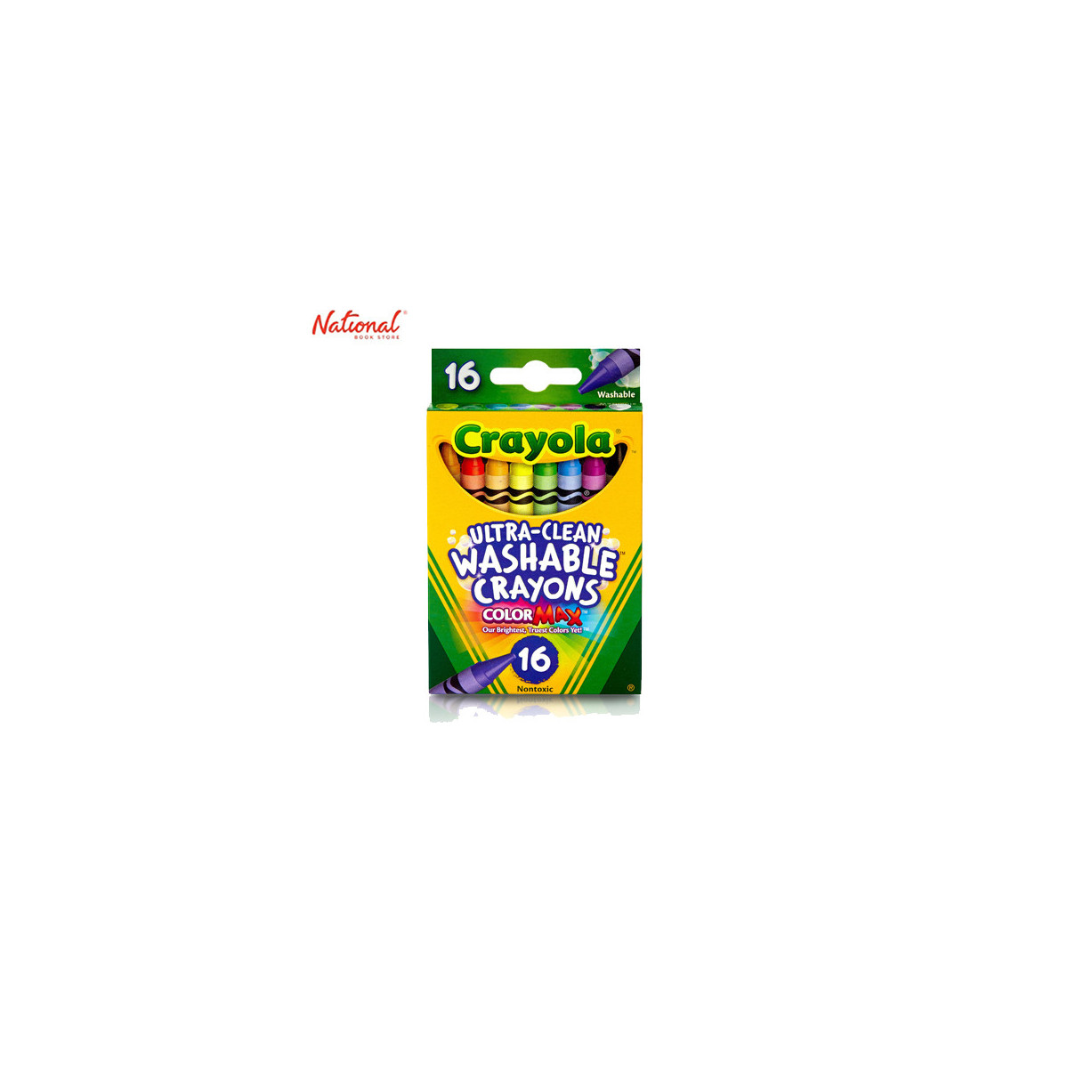  Crayola Ultra-Clean Washable Crayons (526916), 16 Colors : Toys  & Games