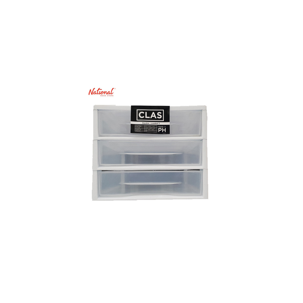 Clas Multi Tray Drawer Stackie Loaded 3 Layer, Clear