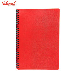 SEAGULL CLEARBOOK REFILLABLE 2027  LONG 20SHEETS 27HOLES SOLID COLOR RED