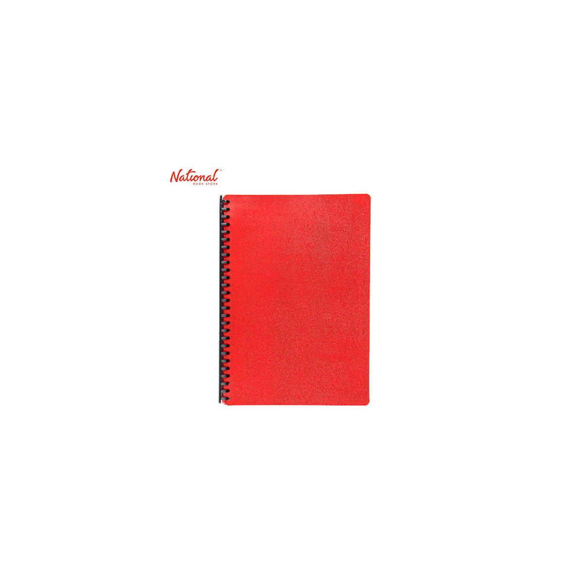 SEAGULL CLEARBOOK REFILLABLE 2027  LONG 20SHEETS 27HOLES SOLID COLOR RED