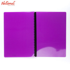SEAGULL CLEARBOOK REFILLABLE 9427  LONG 20SHEETS 27HOLES DIAGONAL LINES DESIGN, VIOLET