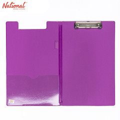 SEAGULL CLIPBOARD 5011  LONG WITH COVER WIRE CLIP PVC MATERIAL VERTICAL WITH PEN HOLDER VIOLET