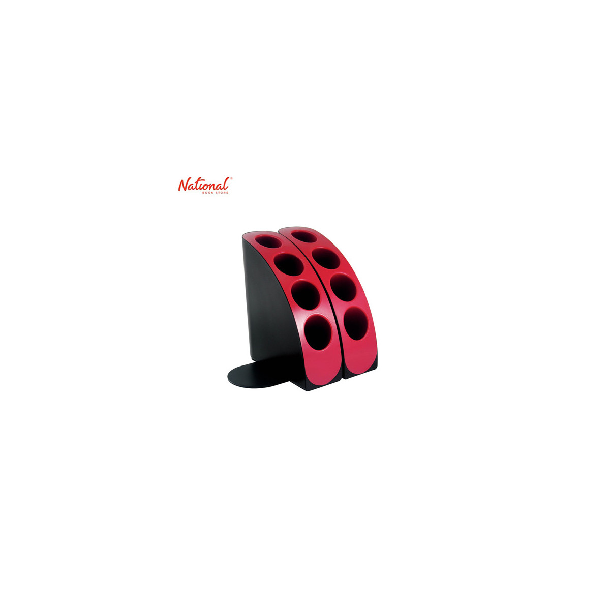 Olife Desk Organizer S-833-04 Black And Red 60x60x180mm Smart Series