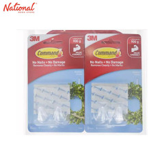 Command Wall Hook Clear Medium Hooks 4's with Free...