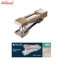 Max Stapler No.10 with Remover Soft Grip 20Sheets Beige...