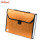 Seagull Expanding File With Handle A4 12 Pockets Push Lock with Tab Puzzle Design Black Lining Gold
