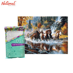 Skylar Paint By Numbers Folded Kit NF010 - Galloping Horses 40x50 cm