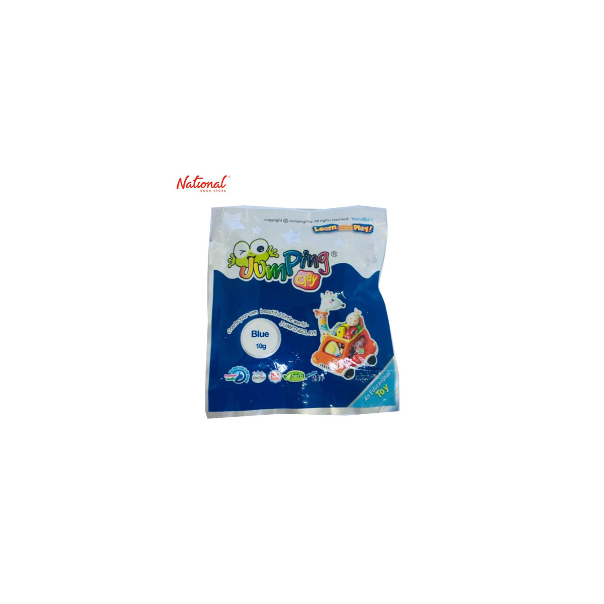 Jumping Clay Air Dry Modelling Clay B3-1 Blue 10 grams