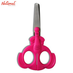 Moku Kiddie Scissors Elephant Design Pink 5 inches S-AS-K-1601