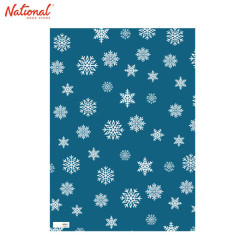 Holiday 2021 Print Gift Wrap Roll 5's with gift tag Blue...