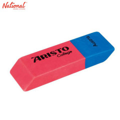 Aristo Rubber Eraser College Natural Combination Blue & Red AR87440