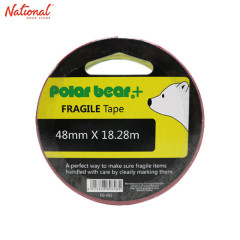 Polar Bear Warning Tape Fragile Big Roll 48mmx18.28m FG081
