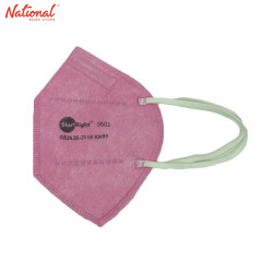 Start Right KN95 Earloop 5 ply Flat Standard Filtration Efficiency at Least 95% 4's Pink 9501