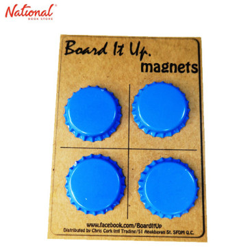 Magnet Button 4pieces per pack Bottle Plain, Blue