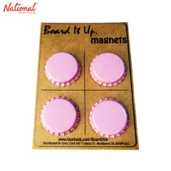 Magnet Button 4pieces per pack Bottle Plain, Pink