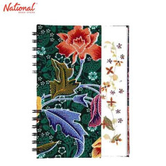 Undated Planner Batik No. 13 A5 Mtv with Real Pressed Flower