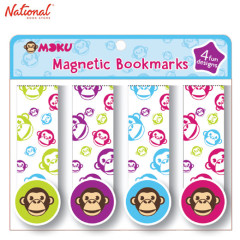 Moku Bookmark MB-PH-MC-1601 Polka Magnetic Clip Type/ Monkey Des/Assorted Colors