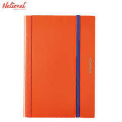 King Jim Clearbook Fixed 5894S A4 5Sheets Foldable into A5 with Garter Lock, Orange