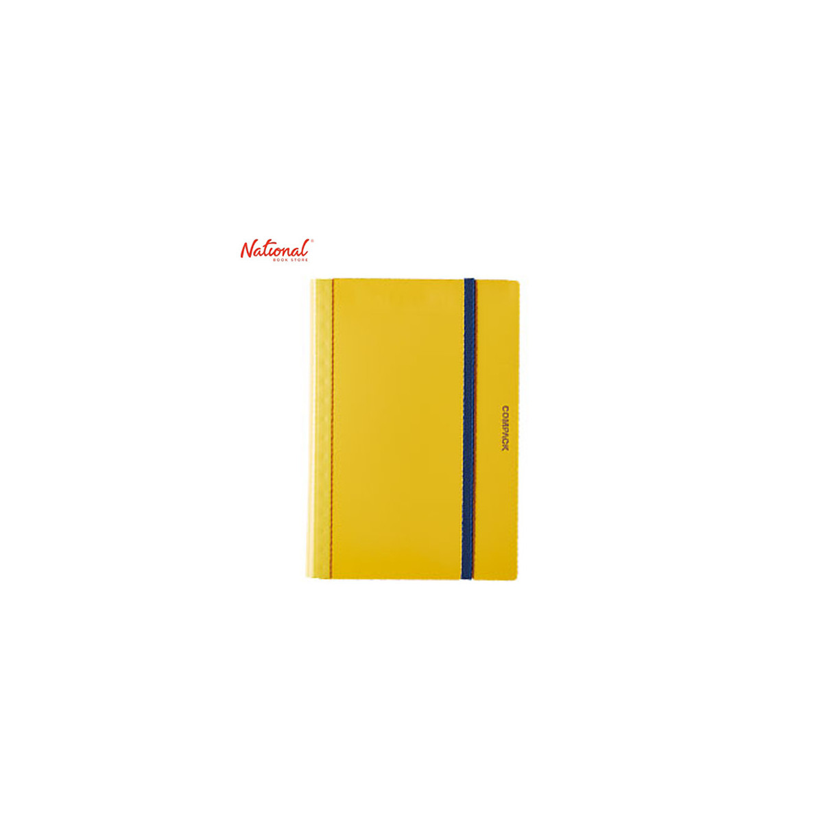 King Jim Clearbook Fixed 5894M A4 15Sheets Foldable Into A5 with Garter Lock, Yellow