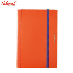 King Jim Clearbook Fixed 5896H A3 10Sheets Foldable Into A4 with Garter Lock, Orange